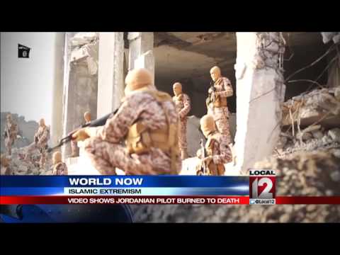 Militants' video shows Jordanian pilot burned alive