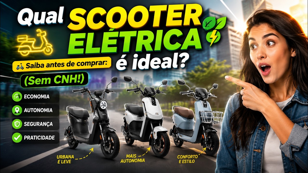 Qual SCOOTER ELÉTRICA é ideal? 🛵 Saiba antes de comprar: (Sem CNH!)