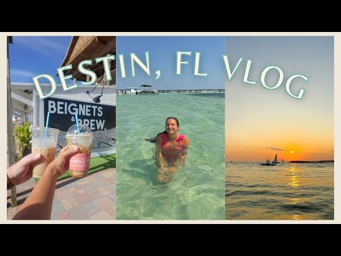 WEEK IN DESTIN, FL | exploring 30a, crab island, sunset dolphin cruise 🐚🐬