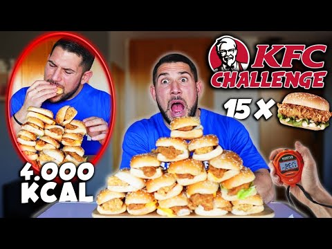 KFC CHALLENGE *decepción con esta franquicia* TORRE GIGANTE de POLLO FRITO SECO Y SIN SABOR