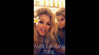 Avril Lavigne with her friends! Instagram Story