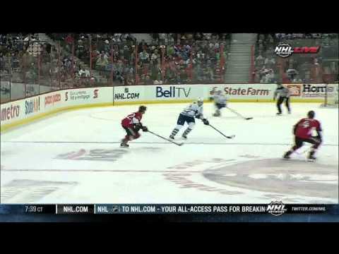 James van Riemsdyk wrister goal 2-0 April 20 2013 Toronto Maple Leafs vs Ottawa Senators NHL Hockey