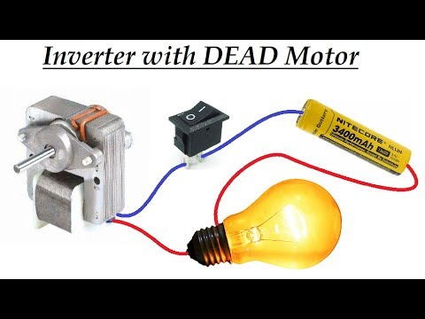DC to AC Converter ( Inverter ) with Dead Induction Motor Video