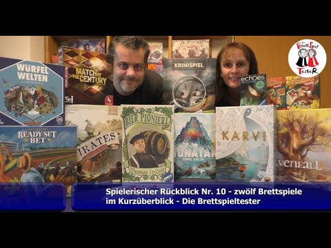 Spielerischer Rückblick Nr. 10 - zwölf Brettspiele im Kurzüberblick - Die Brettspieltester