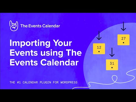 Importing Your Events using The Events Calendar