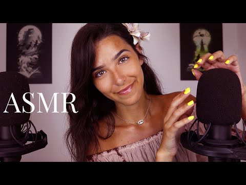 ASMR Relaxing Layered Sounds (Scalp massage, Mic scratching, Mouth sounds, Crackling sounds...)