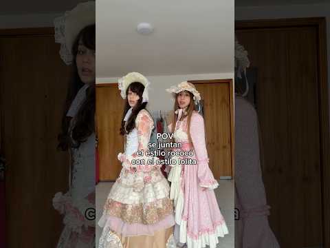 Cuando se JUNTAN el ESTILO ROCOCÓ y el LOLITA 😂🎀🌟 #trend #fashiontrends