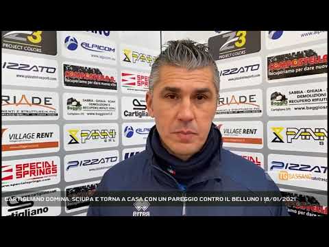 CARTIGLIANO DOMINA, SCIUPA E TORNA A CASA CON UN PAREGGIO CONTRO IL BELLUNO | 18/01/2021