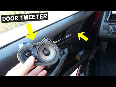 HOW TO REPLACE DOOR TWEETER SPEAKER ON BMW E46 COUPE CONVERTIBLE