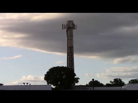 Close-up of the Millis MA Clicquot smoke stack