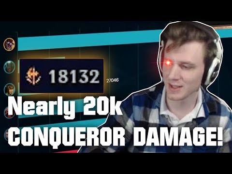 Hashinshin: Nearly 20k True Damage with CONQUEROR?! SUPERTOP 1v9 Carry!