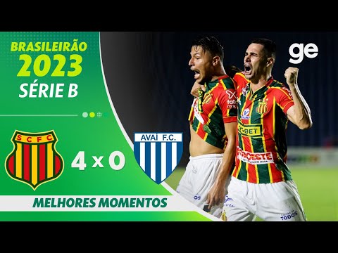 Gols e lances de Sampaio Corrêa x Avaí