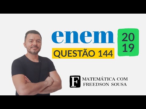 🔵MATEMÁTICA  - ENEM 2019 -QUESTÃO 144  COMENTADA - PROVA AMARELA