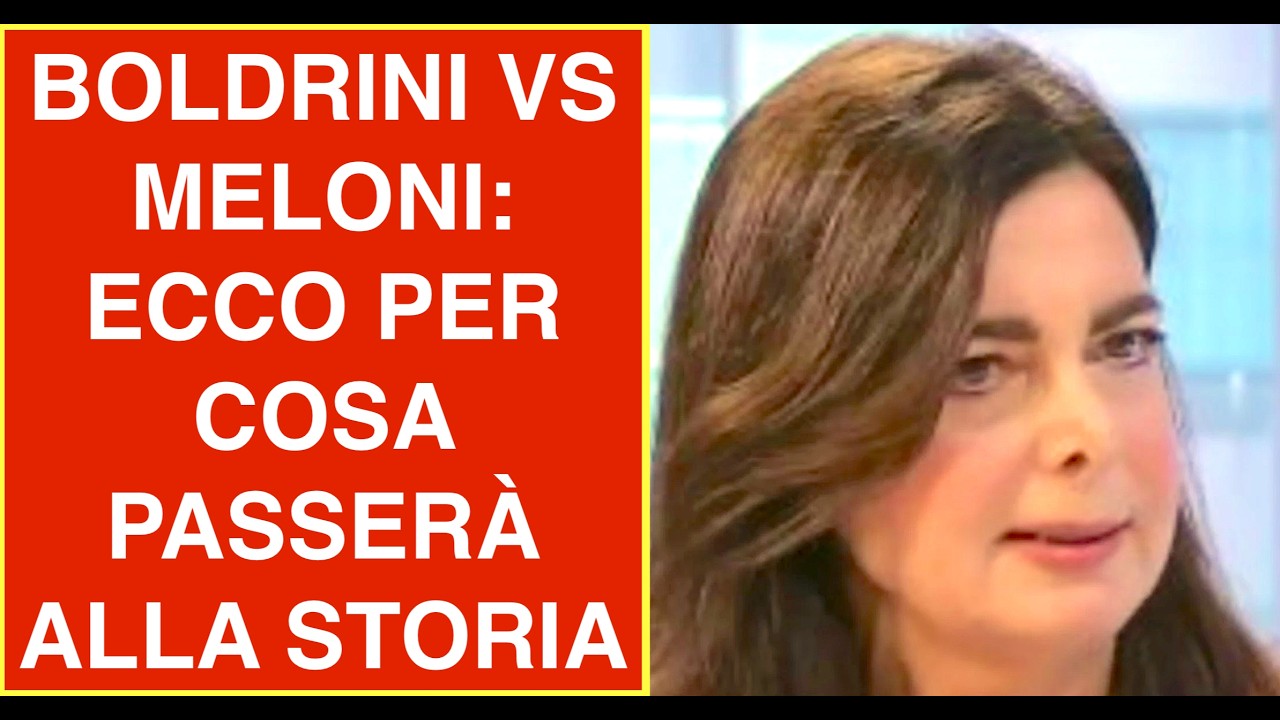 BOLDRINI VS MELONI: ECCO PER COSA PASSERÀ ALLA STORIA