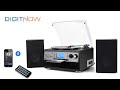 DIGITNOW! Bluetooth Viny To Mp3 Recorder, Record Player, Turntable, CD, Cassette, USB