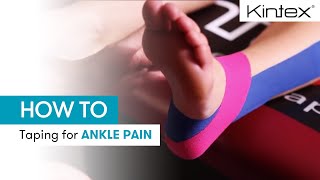 HOW TO | Kinesiology taping for ankle pain