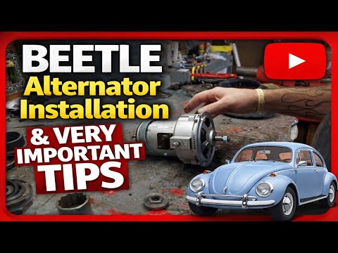 VW Beetle - Super Beetle Alternator Installation & Adjustment - VW Baja - VW Bus - VW Ghia - VW Bug