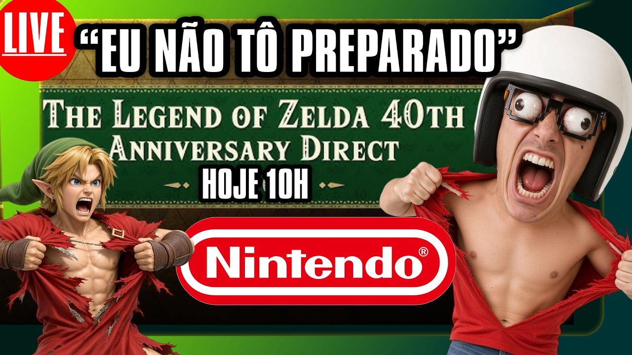 🎮🚨 AO VIVO -  10H - The Legend of Zelda 40th Anniversary Direct "NINGUÉM TÁ PREPADO" #Zelda