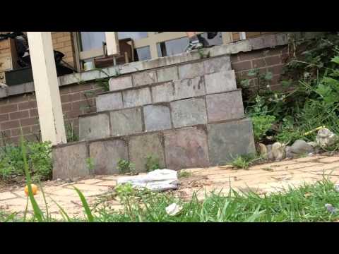 Remote control car 🚗 drives down stairs