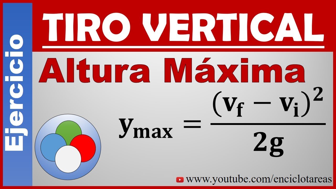 TIRO VERTICAL DE LOS CUERPOS - Determine la Altura Máxima