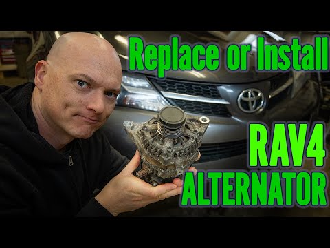 How to Change / Replace / Install Rav4 Alternator (2013 - 2018)
