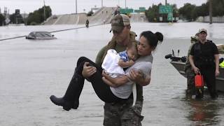 The Texas Floods of 2017 - Hurricane Harvey - - Who&#39;ll Stop The Rain by Dwight Yoakam