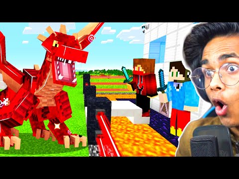 Insane Mutant Ender Dragon Destroys Ultimate Minecraft Fort
