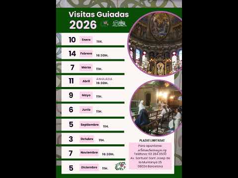 📅✨ Calendario de visitas guiadas 2026 ✨📅