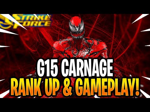 *NEW* G15 CARNAGE RANK UP & GAMEPLAY! - MARVEL Strike Force - MSF