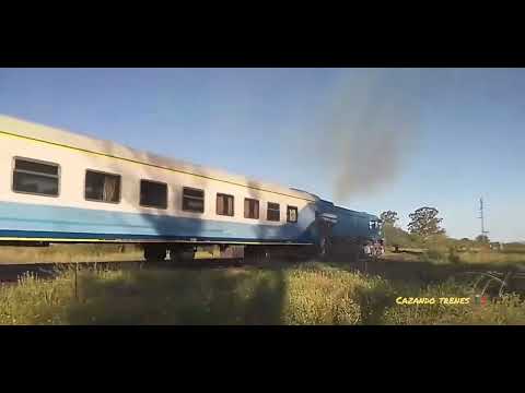 GM G26-CW-2 1000 con tren N°572 saliendo de estación justo daract (San Luis) rumbo a retiro 24/8/24