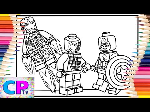 Lego Avengers Coloring Pages/Spiderman/Iron Man/Captain America/Alan Walker - Dreamer [NCS Release]