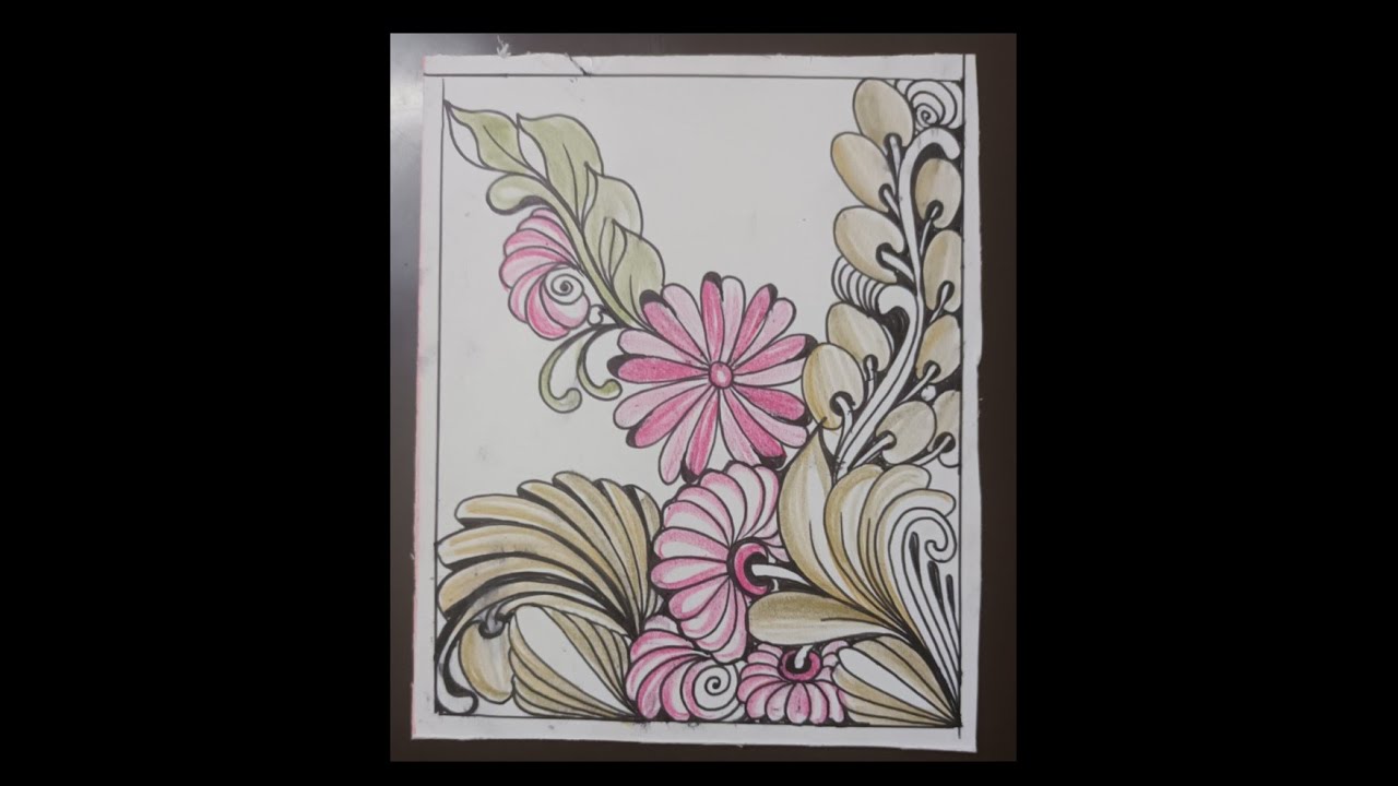 zentangle | freehand pattern | step by step zentangle #zentangleart #art #drawing #pattern #freehand