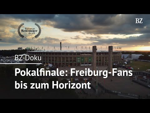 CUP FINAL: Freiburg fans as far as the eye can see