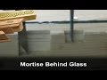 Chopping a Mortise Joint Behind Glass - with hand ...