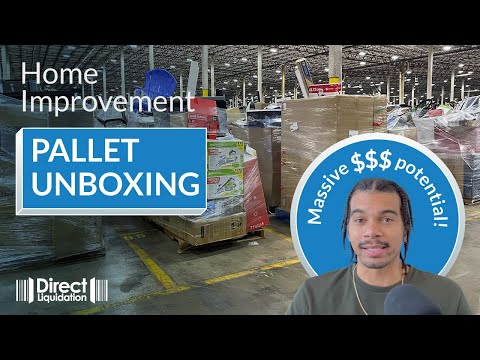 Liquidation Pallet Unboxing: Huge Profit Potential on Home Improvement Inventory