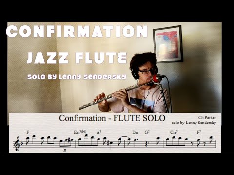 Confirmation  | JAZZ FLUTE Solo Transcription | +Playback