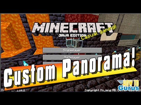 HTG George - How You Can Make a Minecraft Custom Main Menu Panorama Background - Change Title Panorama Tutorial
