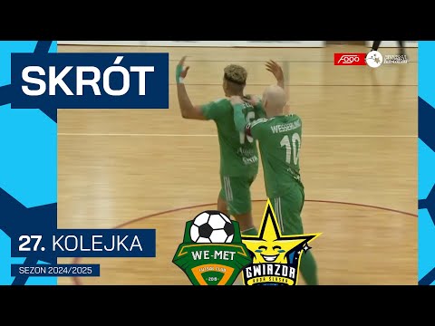 We-Met Futsal Club Gmina Sierakowice - Gwiazda Ruda Śląska |9:3| SKRÓT| 27. kolejka (2024/25)