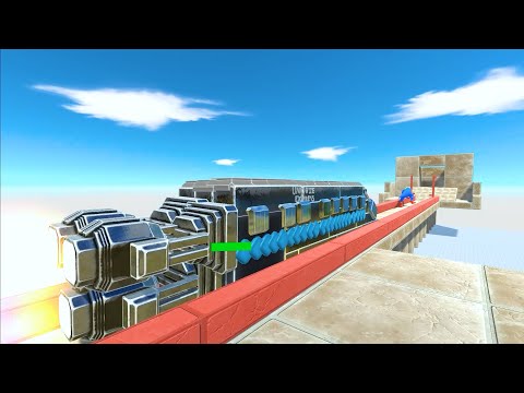 Animal Revolt and Battle Simulator - Escape From The Train Tracks