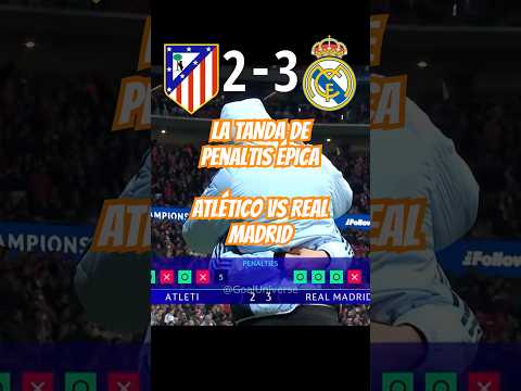 Atlético-Real Madrid tanda de penaltis 🥶🫣 #football #realmadrid #atleticomadrid #penalti