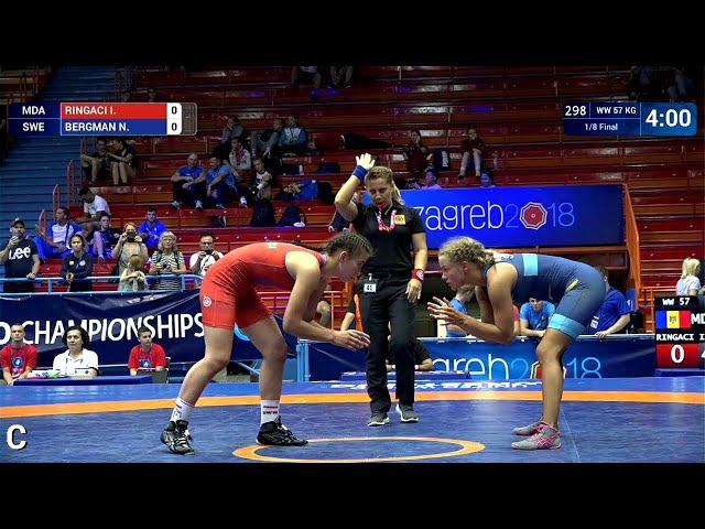 204 | 298 | Cadets WW 57kg | 1/8 Final | RINGACI Irina (MDA) | BERGMAN Nova Ilona (SWE)