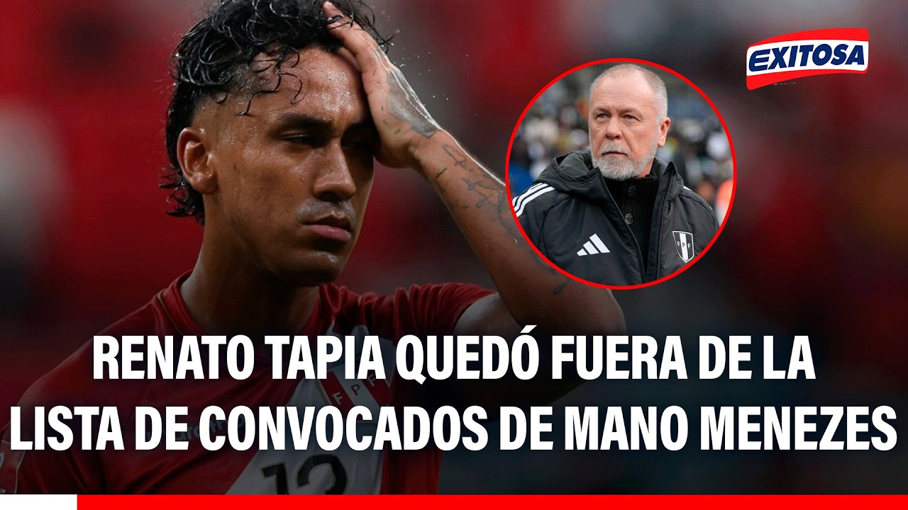 🔴🔵Renato Tapia queda fuera de la convocatoria, pero Menezes no le cierra las puertas a la Selección