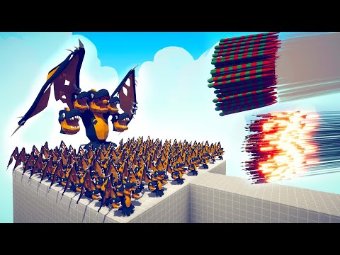GIANT HYDRA + 100x HYDRA CALVES vs EVERY GOD 🐉🐉🐉 | Totally Accurate Battle Simulator TABS