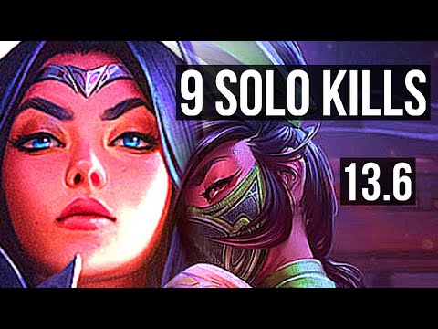 IRELIA vs AKALI (TOP) | Rank 2 Irelia, 9 solo kills | TR Challenger | 13.6