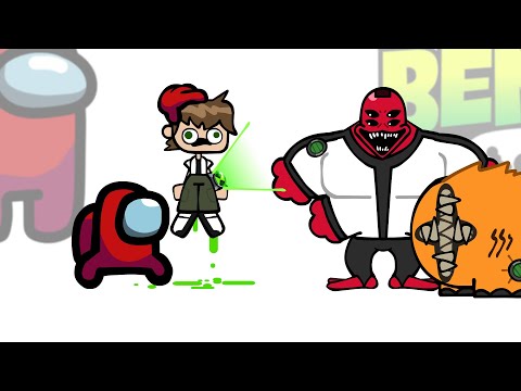 Mini Crewmate Kills ben10 carntrix Characters - Part.2 | Among Us
