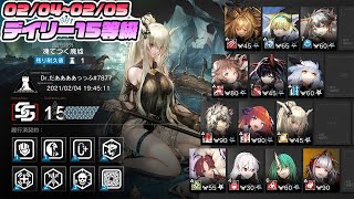 危機契約#2 デイリー15等級(最大等級)【2/4~2/5】【アークナイツ】