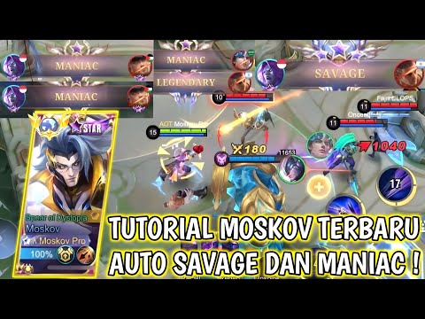 SAVAGE + 3X MANIAC !! TOP GLOBAL MOSKOV MENGAMUK SAAT SOLO RANK DI MYTHIC - MLBB