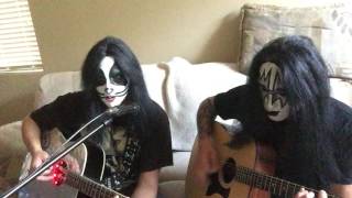 Peter Criss and Ace Frehley imposters perform Dont you let me down from Peters 1978 solo album
