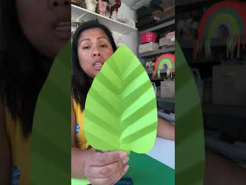 DIY hojas 🍁 de papel / paper leaf 🍁 fácil de hacer