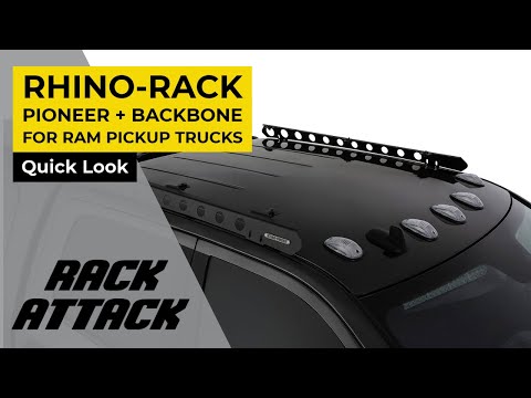 RAM 1500, 2500, 3500 Pickup Truck with Rhino Rack Pioneer Platform Backbone System